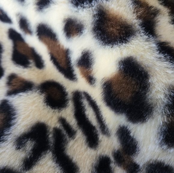 Leopard Print Faux Fur Shoulder Bag - Picture 3 of 4